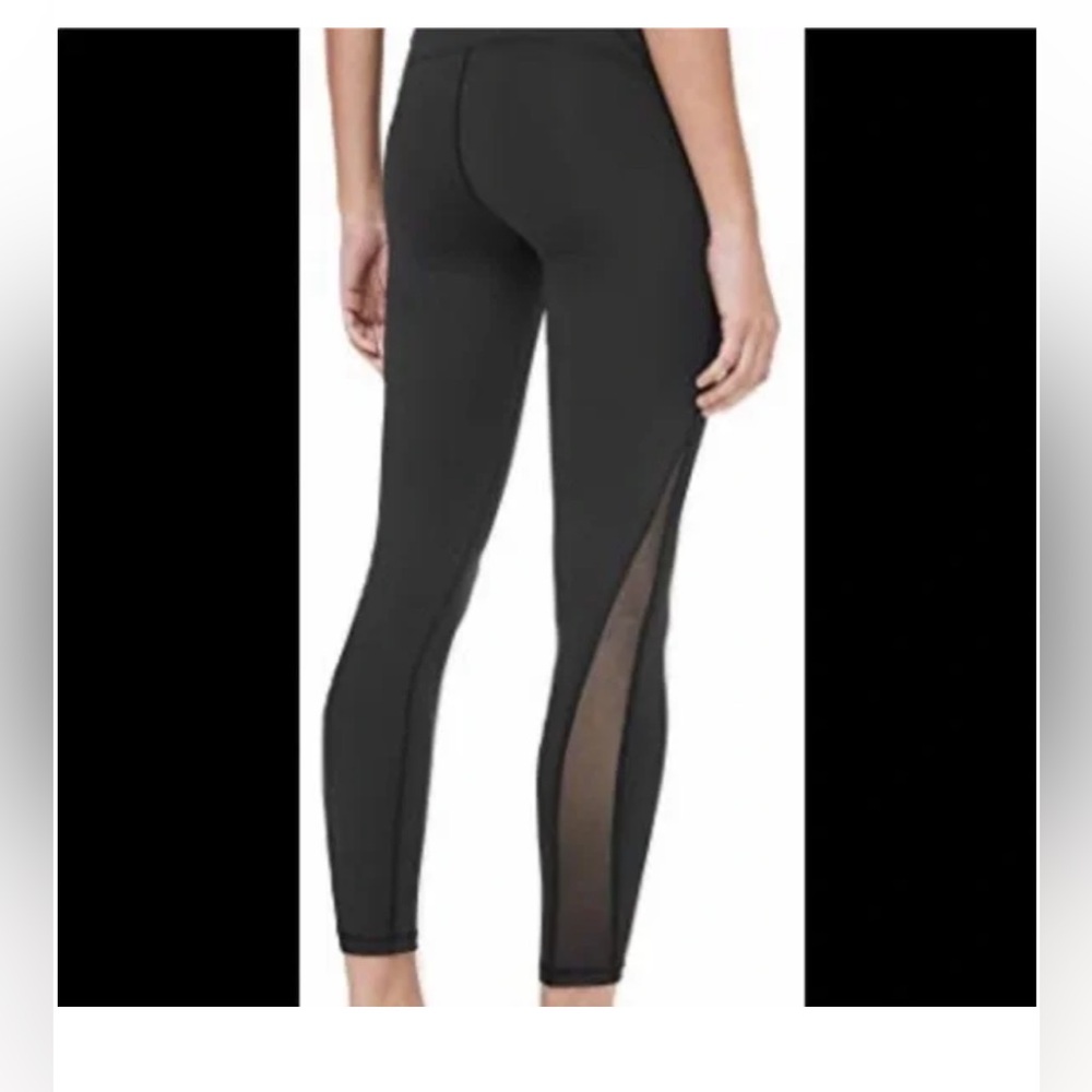 Lululemon Athletics leggings with Sheer Calf Panel - size 4